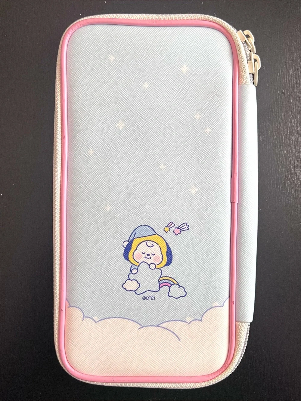 BT21 Dream Baby P-Pocket Zipper Pencil Case Pouch Chimmy